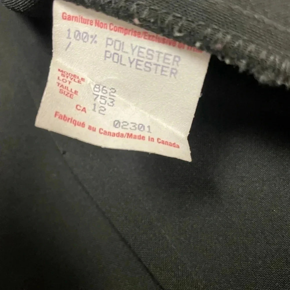 Vintage Euro Mode Floral Trim Button Blazer  Size 12 - Picture 9 of 11